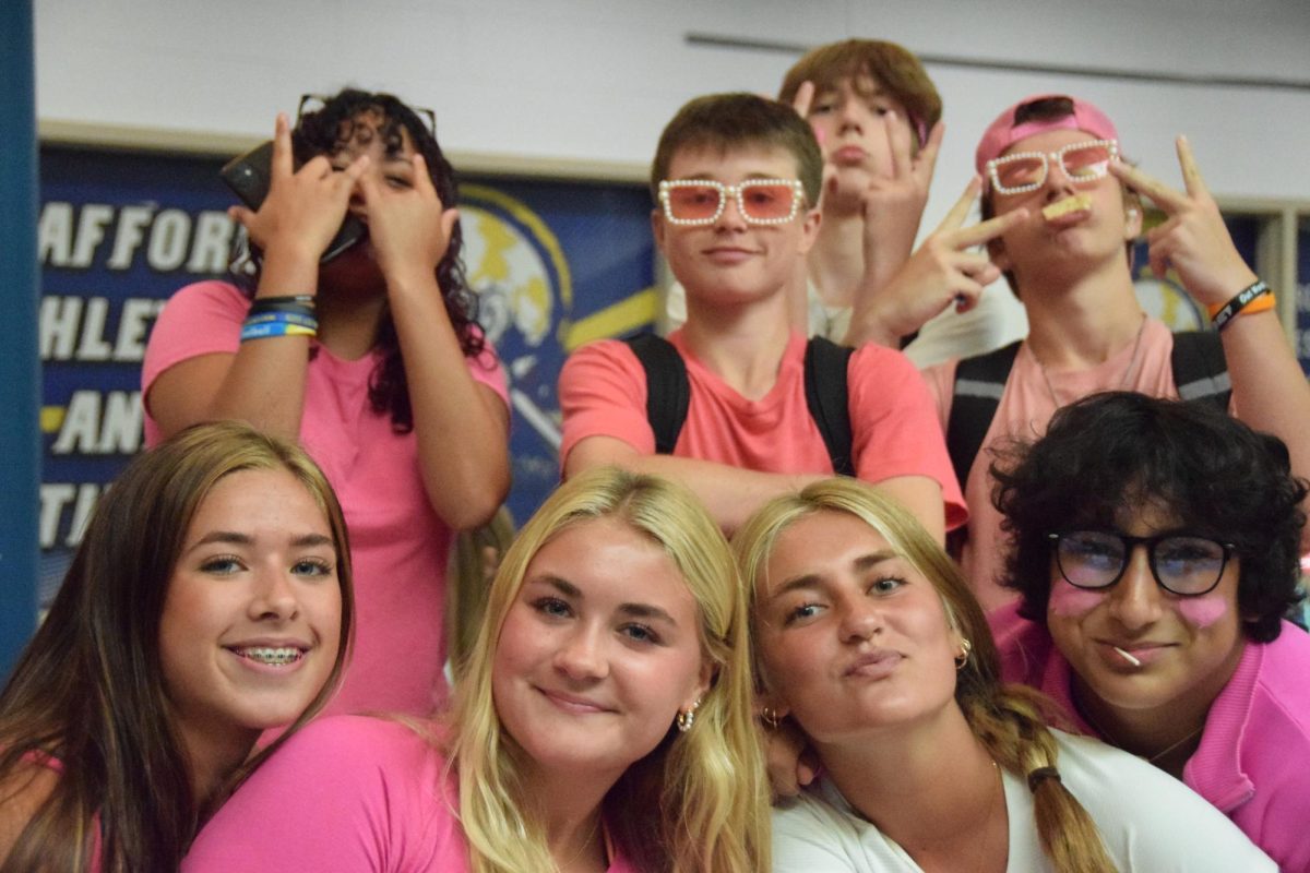 Students+participate+in+Barbie+Day+as+part+of+school+spirit.