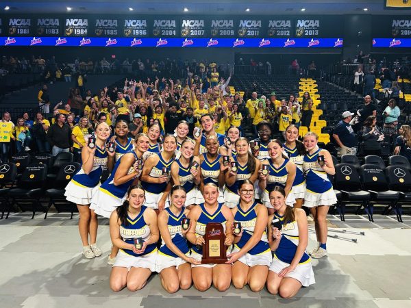 Stafford Cheer Team after the State Championship.