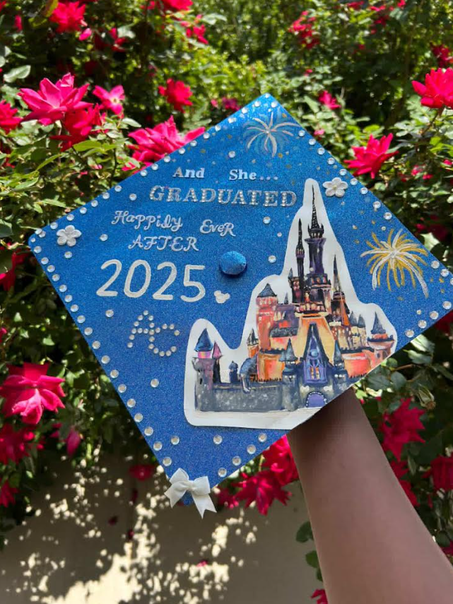 Aaliyah Callahan's magical graduation cap, telling her fairytale ending at Stafford High School. 