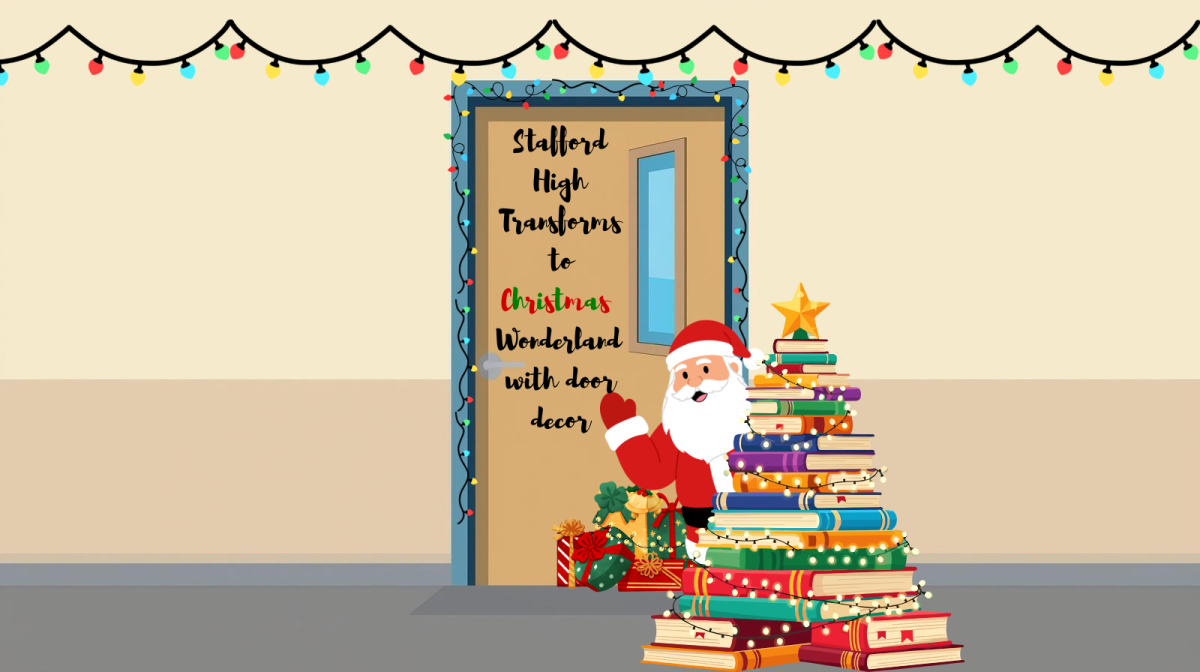 Stafford High Transforms to Christmas Wonderland with Door Decor