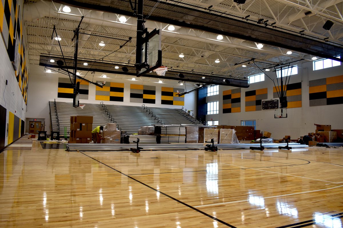 The Clean untouched, brand new gym floor for Hartwood high school